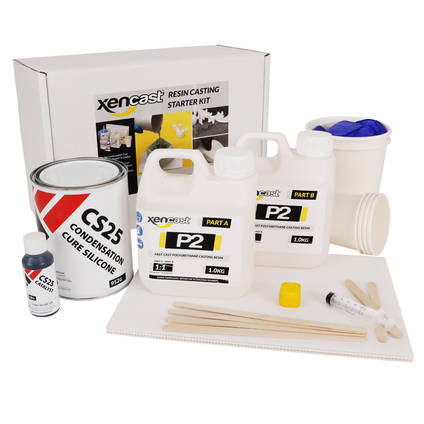 Xencast Resin Casting Starter Kit Contents